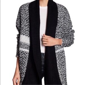 John + Jenn Intarsea open front cardigan NWT